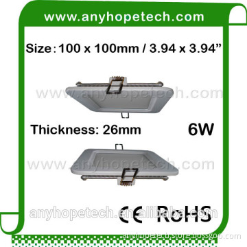 dimmable 6Watt 24V UL square led suspended ceiling light